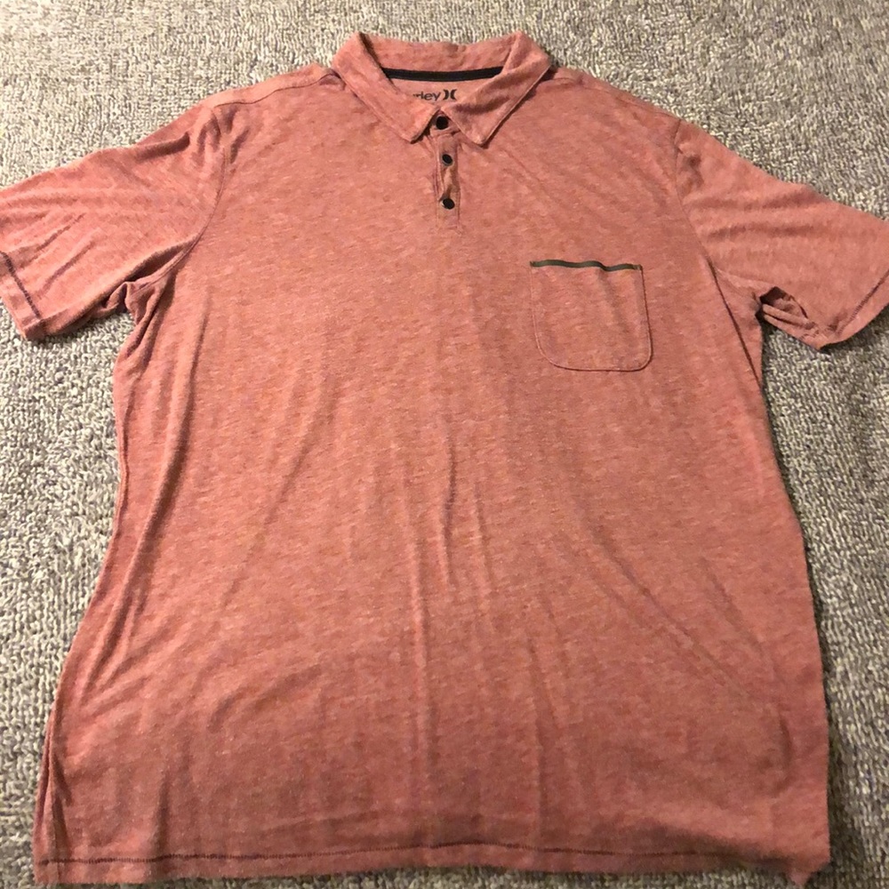 Hurley Men’s Burgundy Polo Shirt - XXL